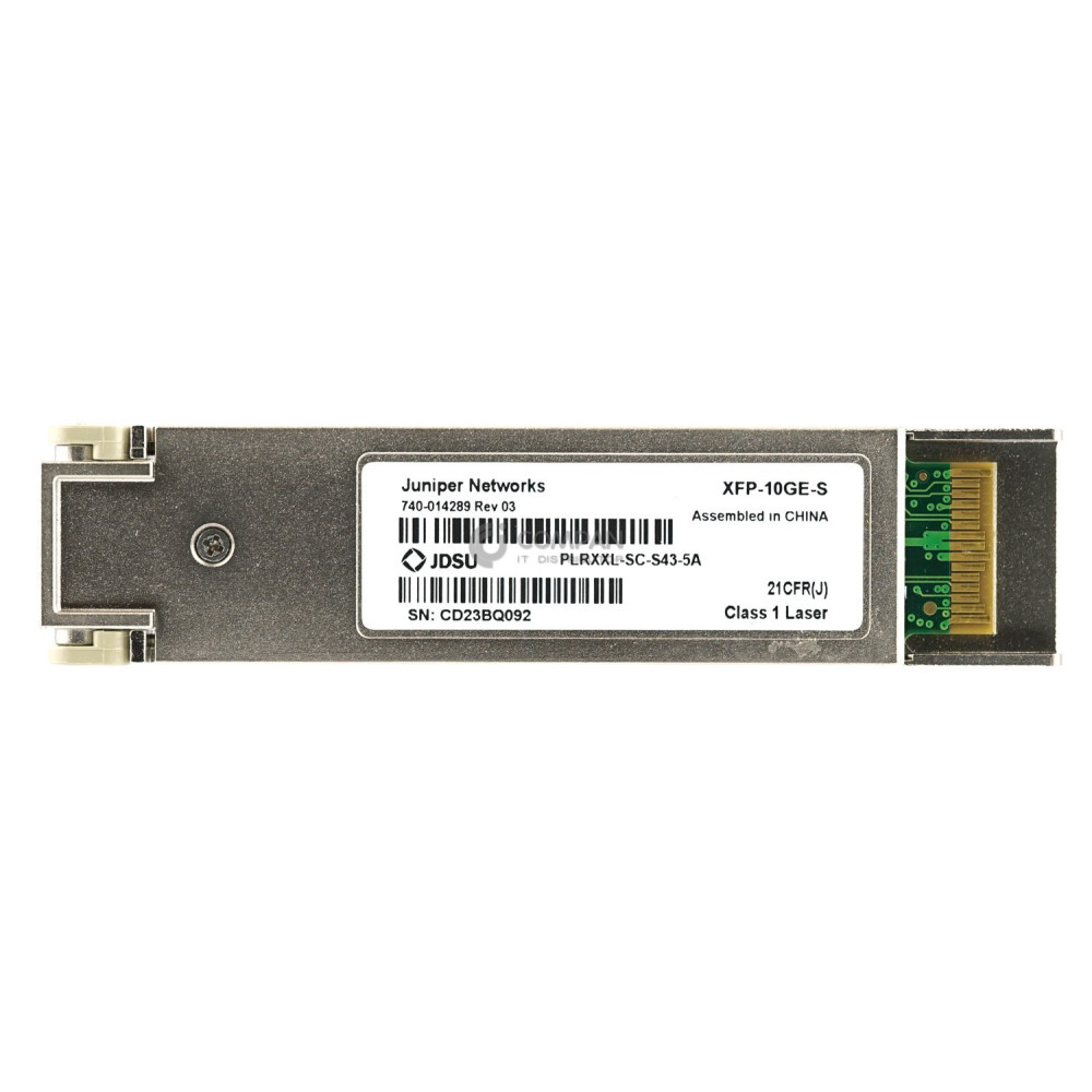 740-014289 JUNIPER 10GB SFP LC 850NM OPTICAL TRANSCEIVER PLRXXL-SC-S43-5A, XFP-10GE-S