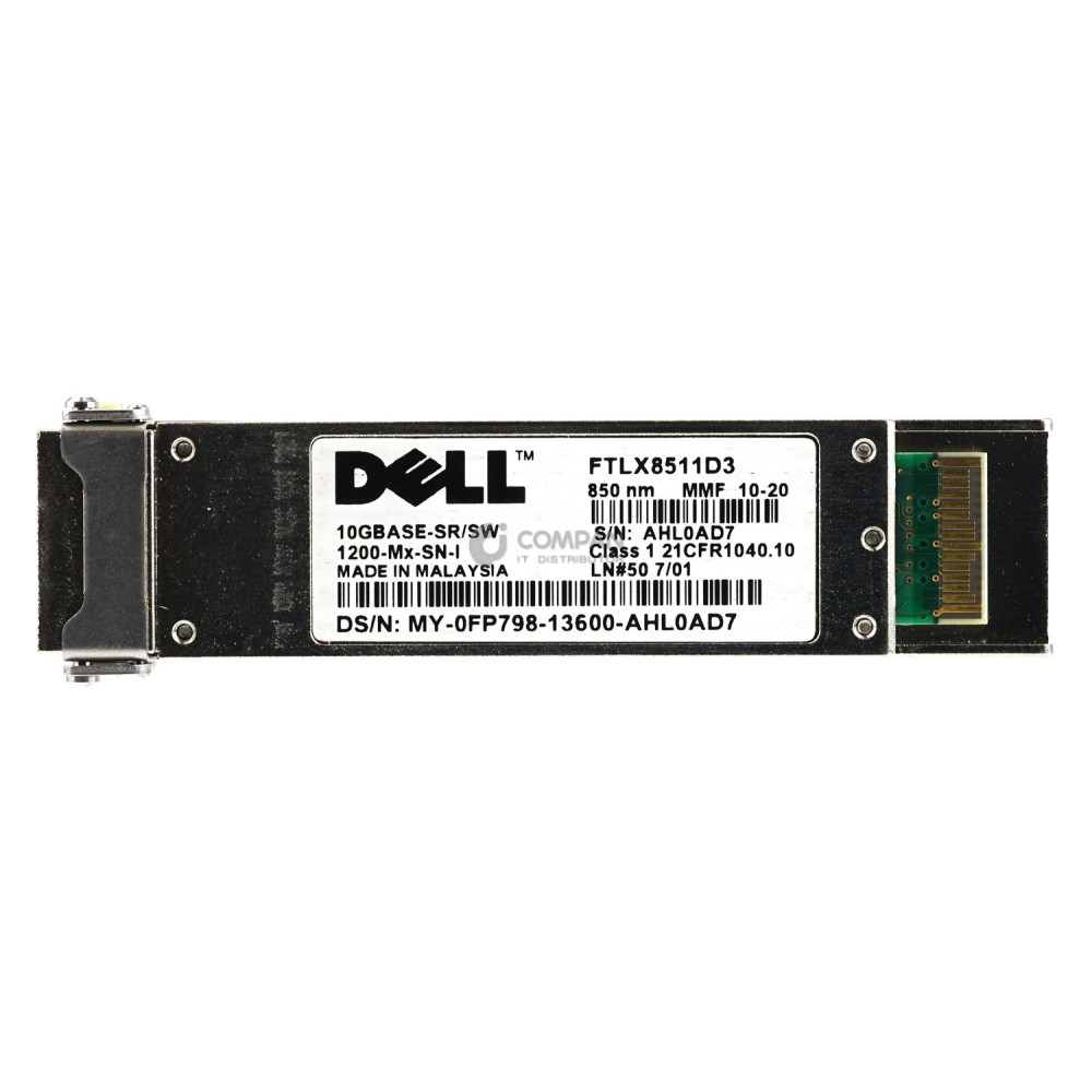 FP798 DELL 10GB XFP SR / SW 850MM OPTICAL TRANSCEIVER FTLX8511D3