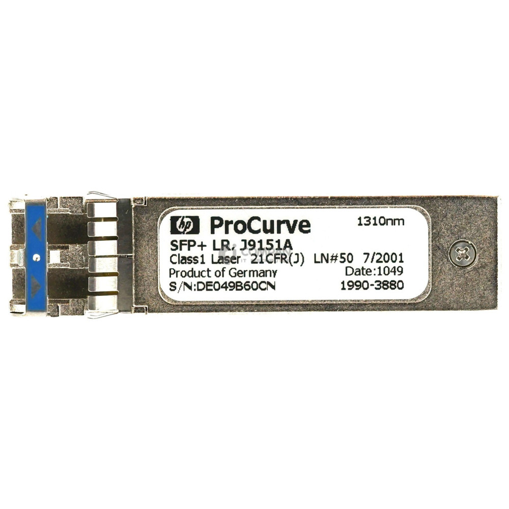 J9151A HP PROCURVE 10G SFP+ LR 10KM 1310NM TRANSCEIVER MODULE