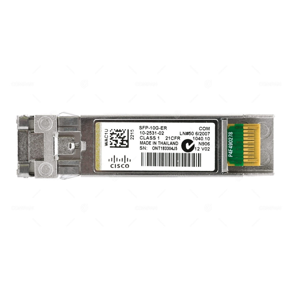 10-2531-02 CISCO 10GBASE-ER SFP+ 10GBE V02 1550NM 40KM TRANSCEIVER MODULE