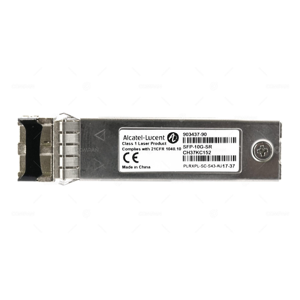 903437-90 ALCATEL LUCENT SFP-10G-SR 10GBPS FC SFP+ COMPLIES WITH 21CFR 1040.10