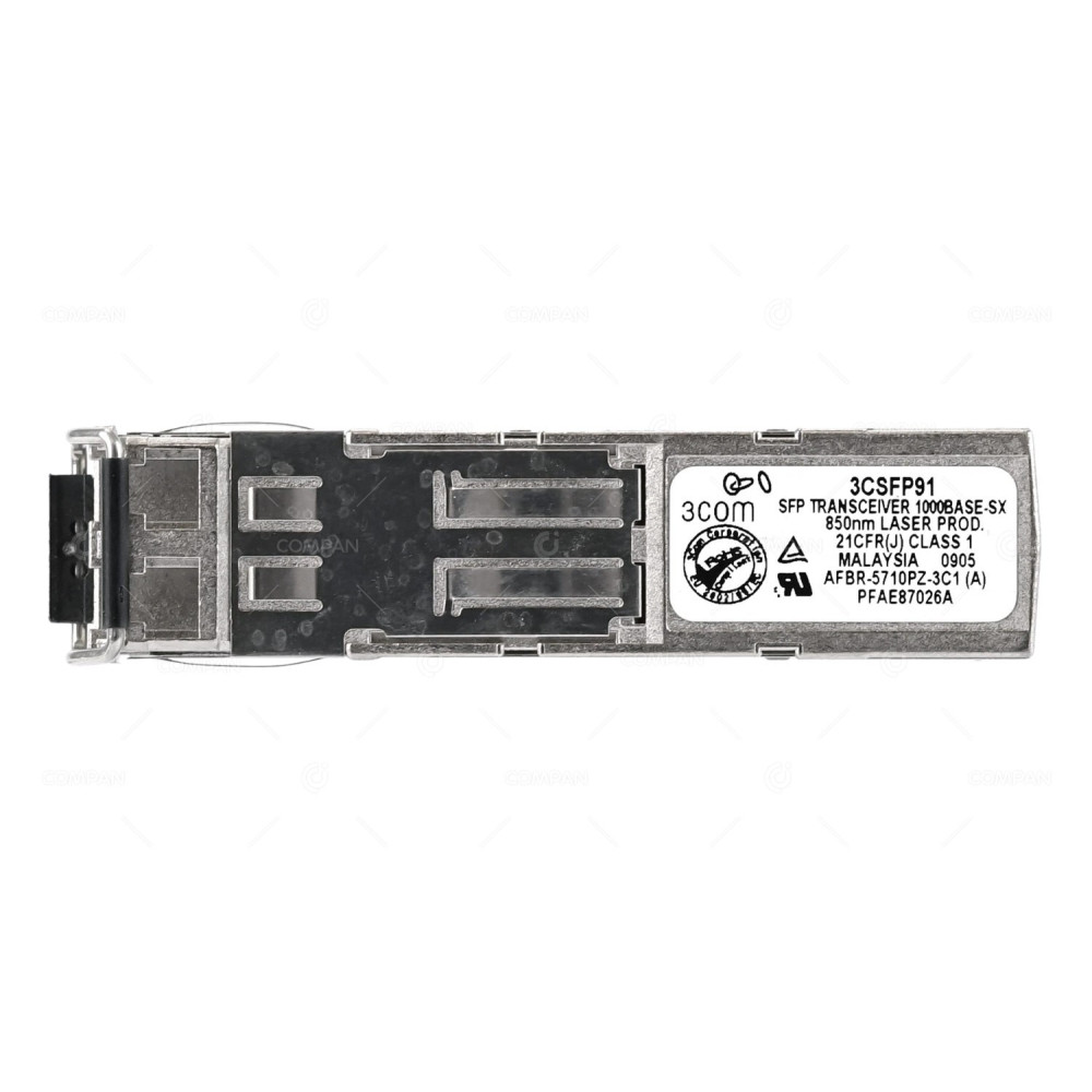 3CSFP91 3COM 1000BASE-SX SFP 850NM 550M OPTICAL TRANSCEIVER MODULE