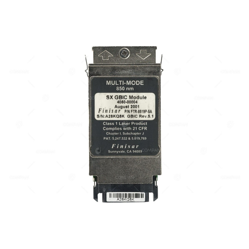 FTR-8519P-5A FINISAR 1000BASE-SX 850NM 550M MULTI MODE TRANSCEIVER MODULE 4050-00004