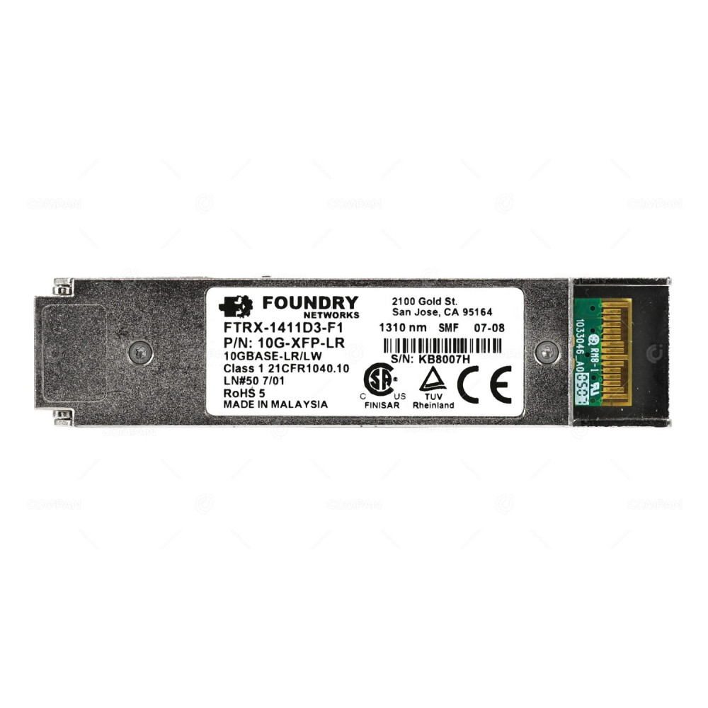 FTRX-1411D3-F1 FOUNDRY NETWORKS OPTICAL TRANSCEIVER 10GBASE-LR/LW 1310NM SMF