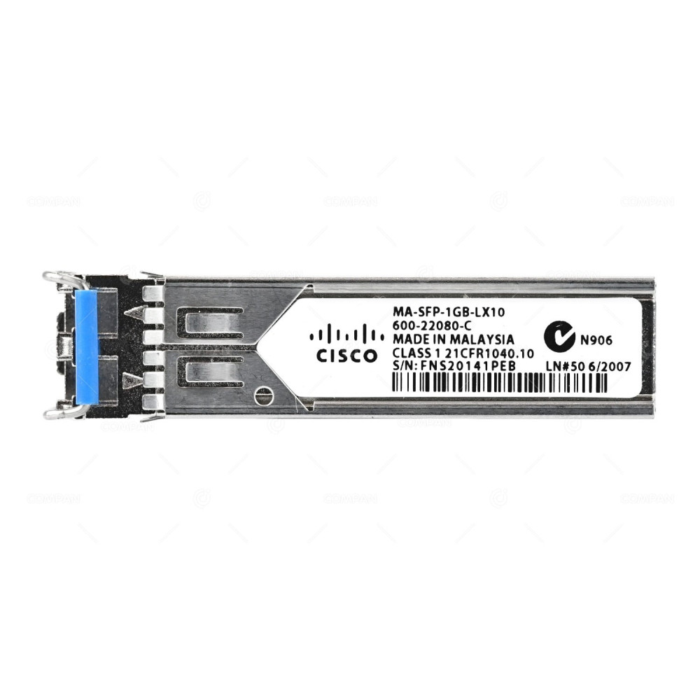 MA-SFP-1GB-LX10 CISCO MERAKI 1000BASE-LX SFP+ 1310NM 10KM SMF OPTICAL TRANSCEIVER 600-22080-C