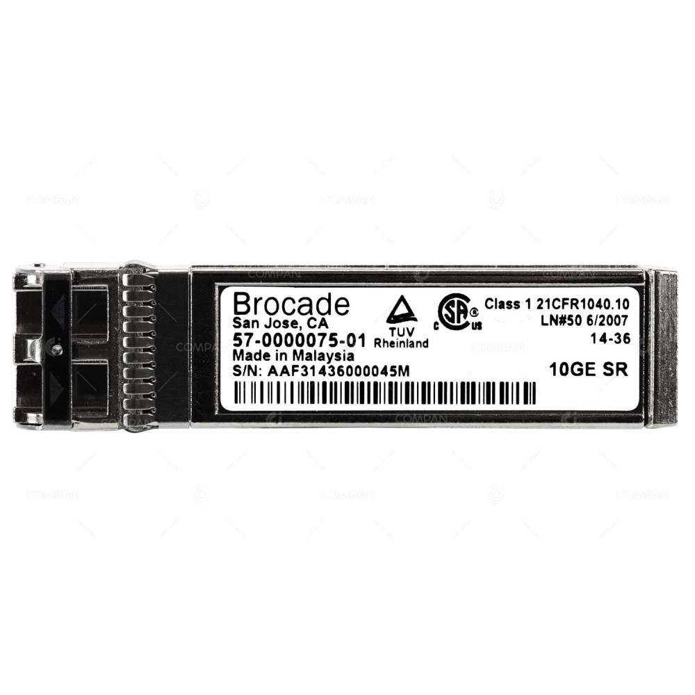 57-0000075-01 BROCADE 10GB SFP+ SR 850NM 300M OPTICAL TRANSCEIVER -
