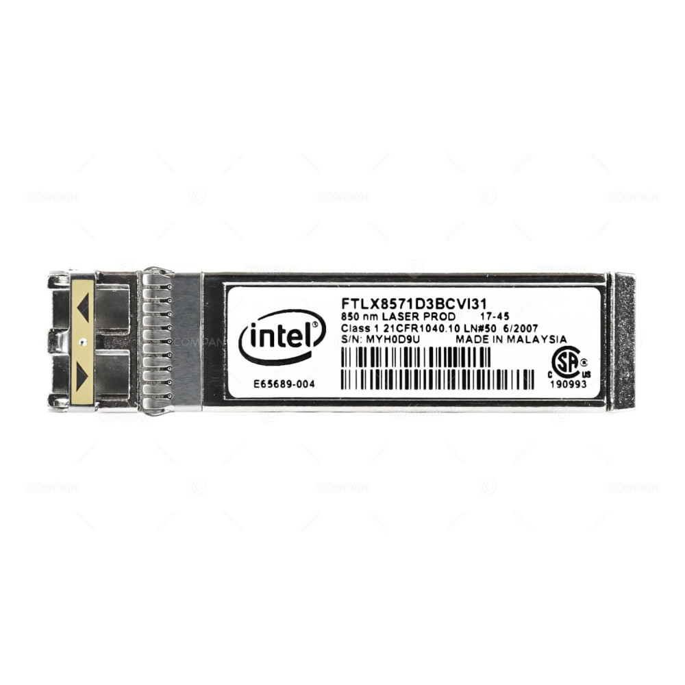 E65689-004 / INTEL 10GB SFP+ 850NM OPTICAL TRANSCEIVER MODULE