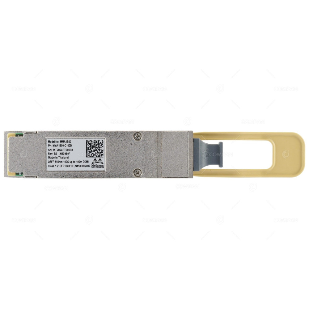 MMA1B00-C100D NEW MELLANOX QSFP28 850NM 100GBE SR4 UP TO 100M DDMI OPTICAL TRANSCEIVER MODULE NEW MMA1B00