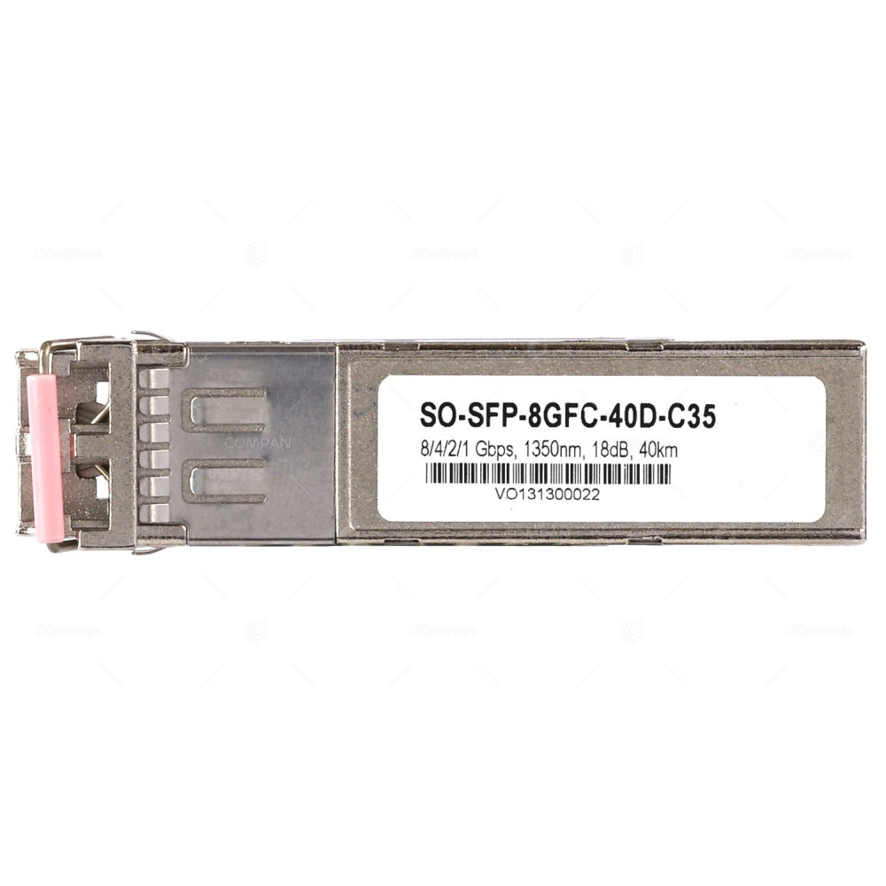 SO-SFP-8GFC-40D-C35 SO-SFP-8GFC-40D-C35 8/4/2/1 GBPS 1350NM 18DB 40KM OPTICAL TRANSCEIVER MODULE -