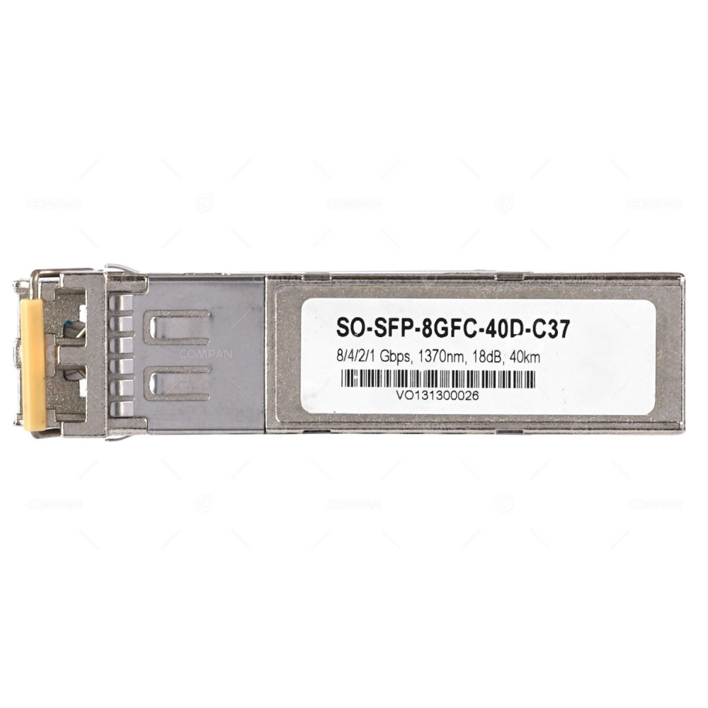 SO-SFP-8GFC-40D-C37 SO-SFP-8GFC-40D-C37 8/4/2/1 GBPS 1370NM 18DB 40KM OPTICAL TRANSCEIVER MODULE -