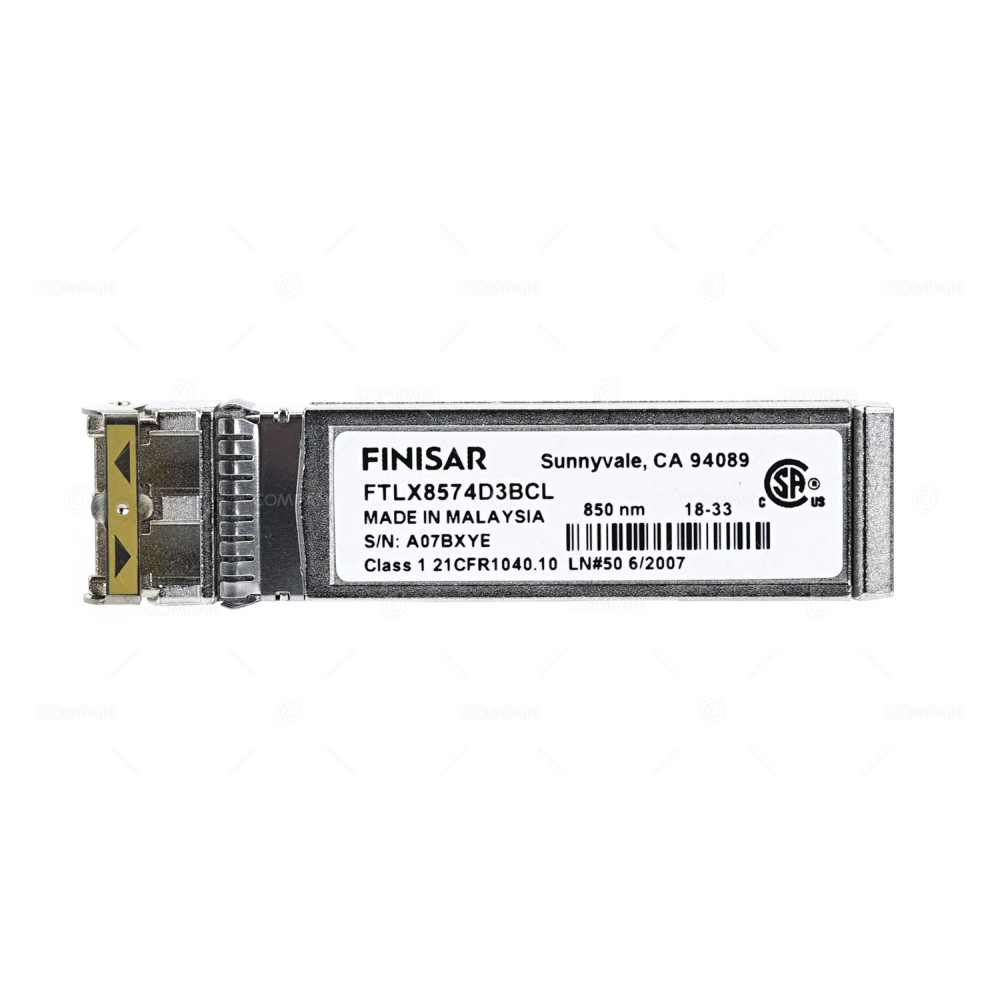 FTLX8574D3BCL FINISAR 10GB SFP+ SW 400M 850NM TRANCEIVER -