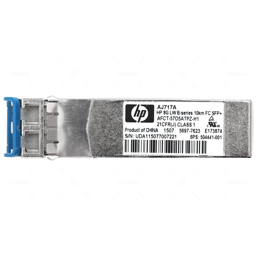 AJ717A  HP OPTICAL TRANSCEIVER 8GB LW B-SERIES 10KM FC SFP+
