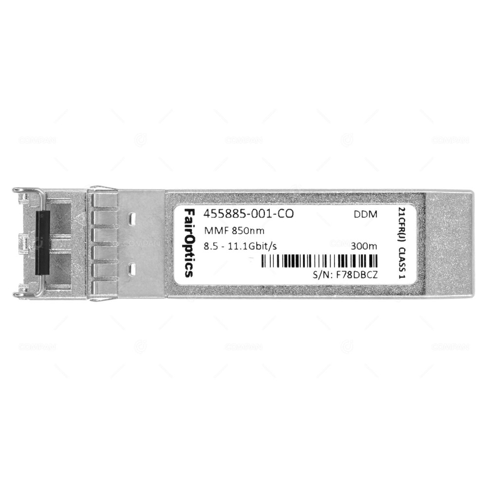 455885-001-CO FAIROPTICS OPTICAL TRANSCEIVER 10GB SFP+ SR 850NM -