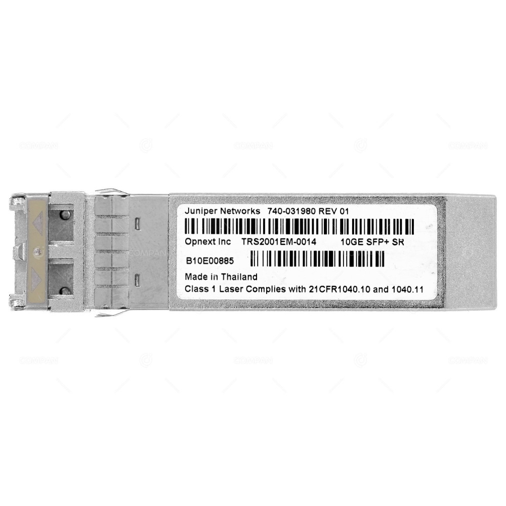 740-031980 JUNIPER OPTICAL TRANSCEIVER 10G SFP+ SR MM LC 850NM TRS2001EM-0014
