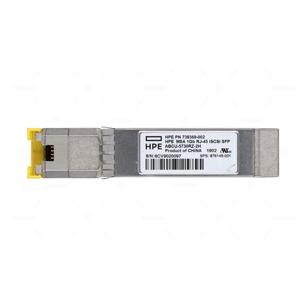 876145-001 HP MSA 1GB RJ45 ISCSI SFPFOR MSA 2040 738369-002, C8S75B, ABCU-5730RZ-2H, FCLF8522P2BTL-2H