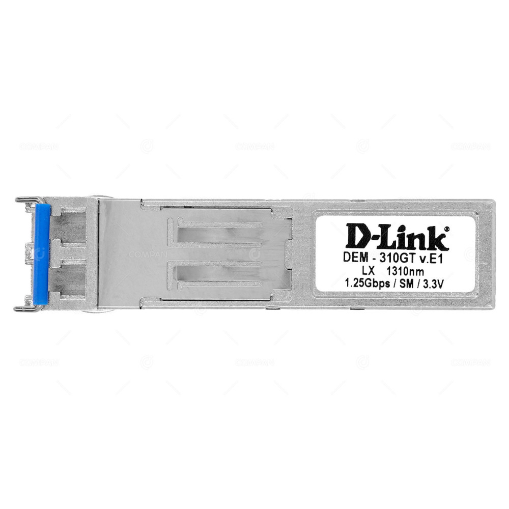 DEM-310GT D-LINK 1GB SFP LC DUPLEX SINGLE MODE 1310NM 20KM 3.3V TRANSCEIVER -