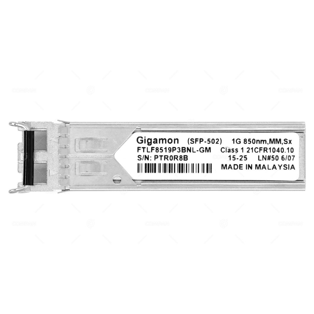 FTLF8519P3BNL-GM GIGAMON  SFP-502 1GB 850NNM MM TRANSCEIVER -