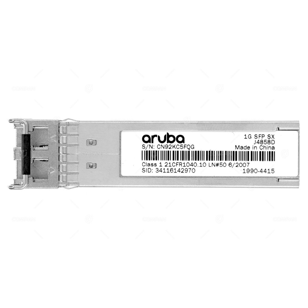 J4858D ARUBA 1GB SFP LC SX 500M MMF TRANSCEIVER