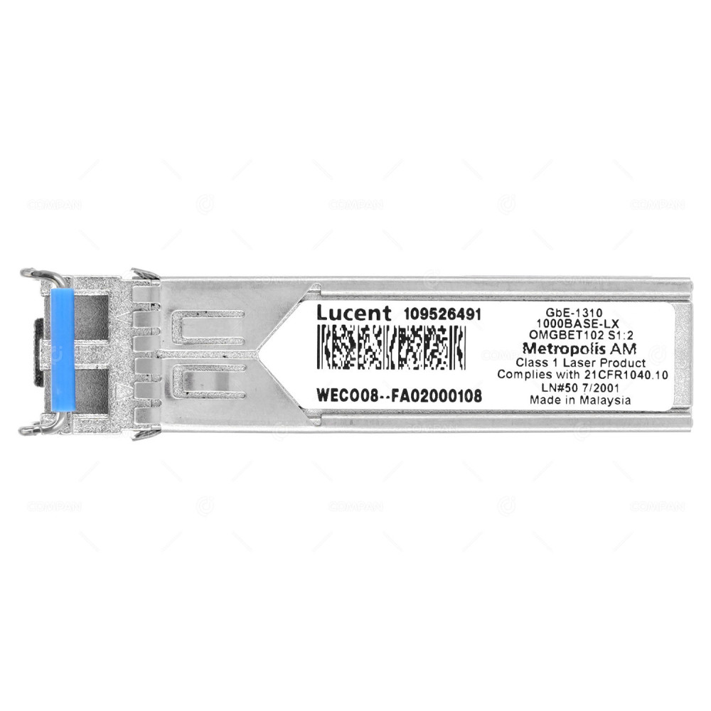 109526491 LUCENT OPTICAL TRANSCEIVER MODULE 1G SFP 1000BASE-LX  LC 1310NM 5KM