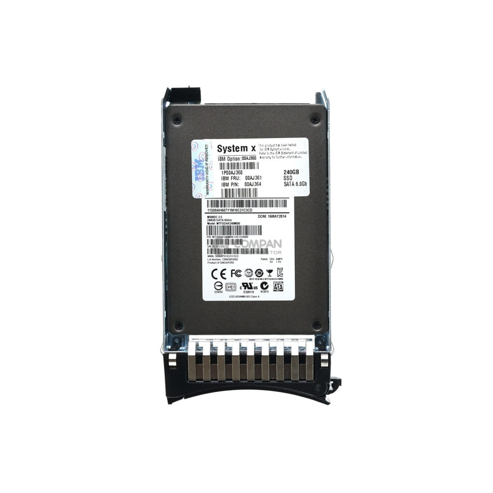 00AJ361 IBM 240GB SSD SATA III 6G 2.5 SFF HOT-SWAP 00AJ364
