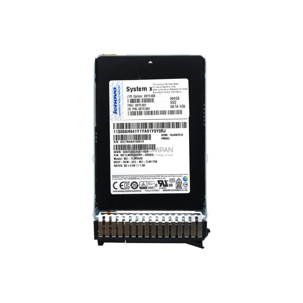 00YC401 IBM 960GB SSD 6GB SATA 2.5 SFF HOT-SWAP 00YC404