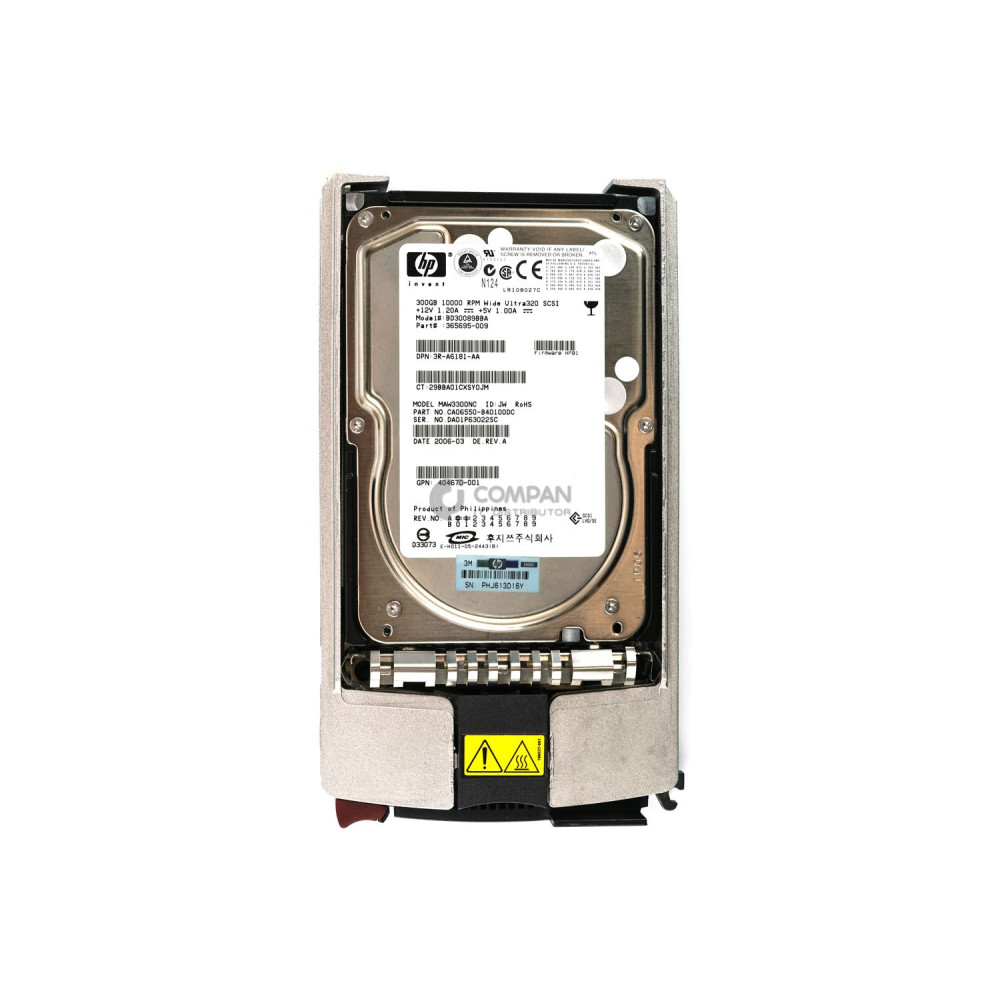 404701-001 HP HDD 300GB 10K SCSI U320 3.5" LFF HOT-SWAP