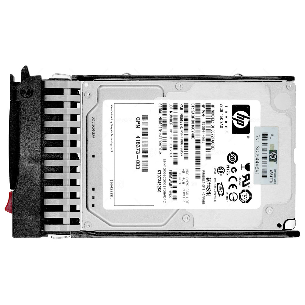 418398-001 HP HDD 72GB 15K SAS 3G 2.5" SFF HOT-SWAP