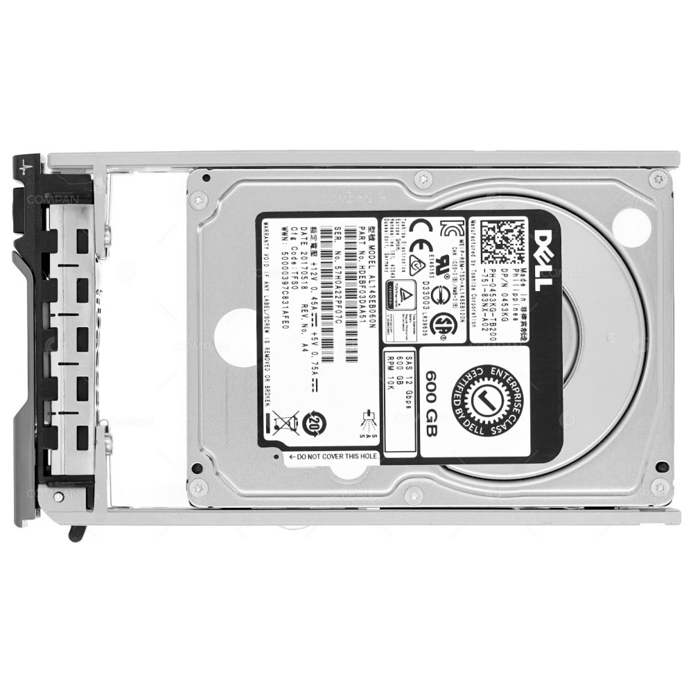 453KG DELL HDD 600GB 10K SAS 12G 2.5" SFF HOT-SWAP