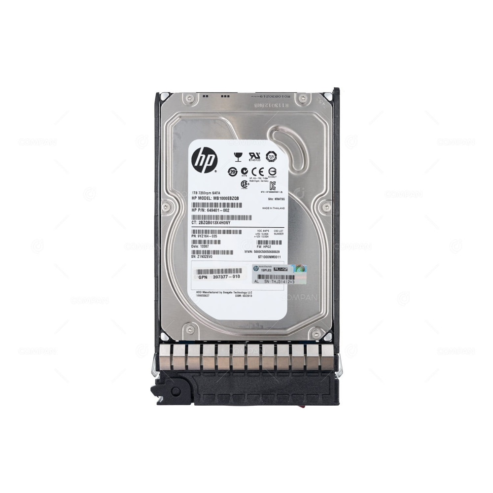 454273-001 HP HDD 1TB 7.2K MDL SATA 3G 3.5" LFF HOT-SWAP