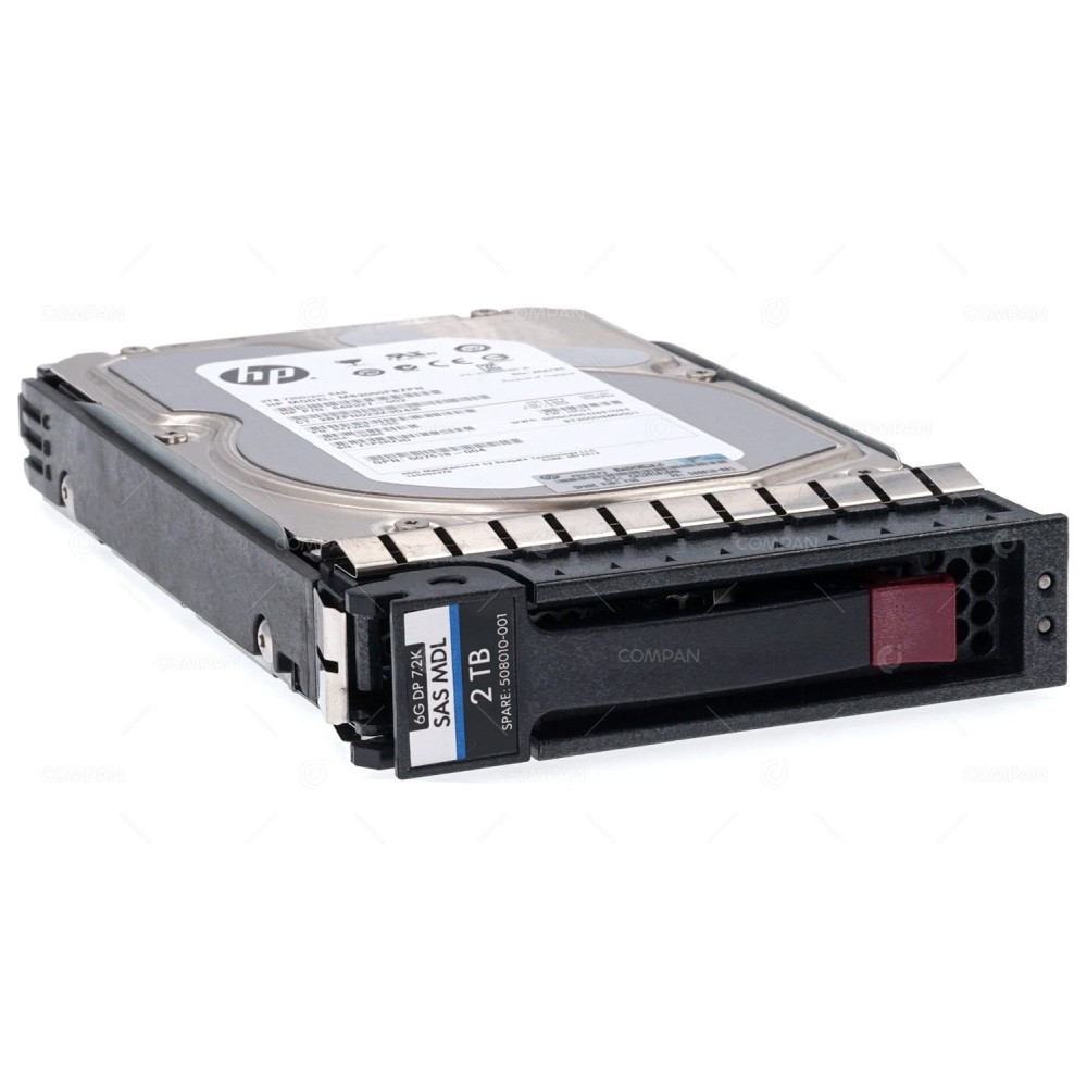 508010-001  HP HARD DRIVE 2TB 7.2K 6G DP SAS 3.5 LFF HOT-SWAP