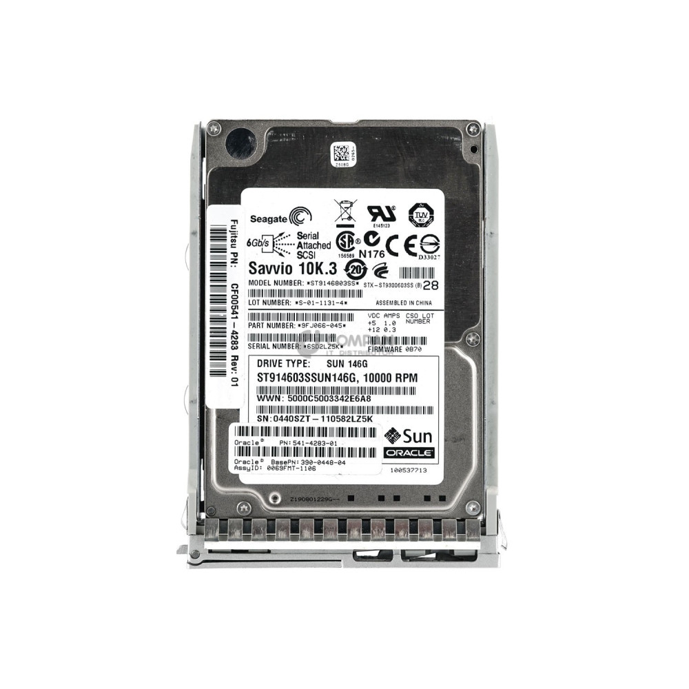 541-4283-01 SUN 146GB 10K 3G SAS 2.5 SFF HOT-SWAP