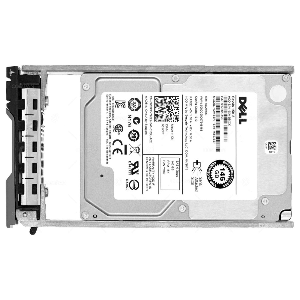 61XPF DELL HDD 146GB 15K SAS 6G 2.5" SFF HOT-SWAP