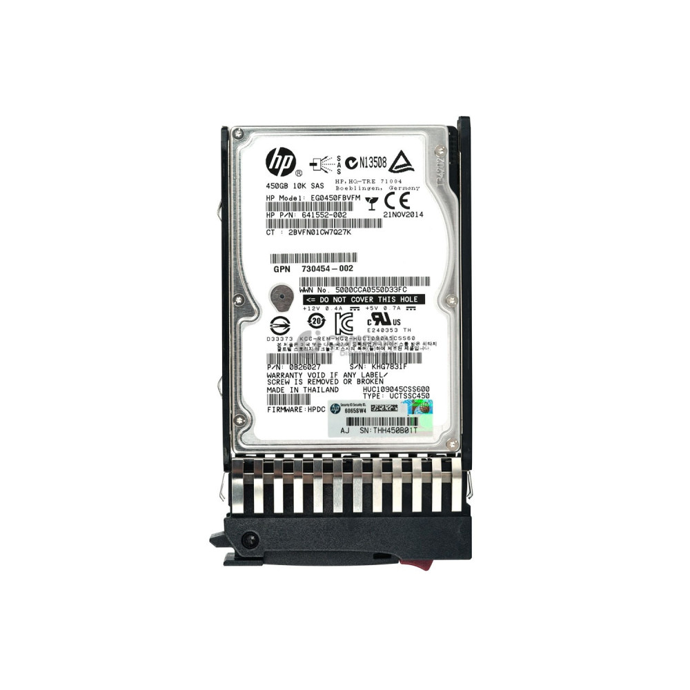 730708-001 HP HDD 450GB 10K SAS 6G 2.5" SFF HOT-SWAP