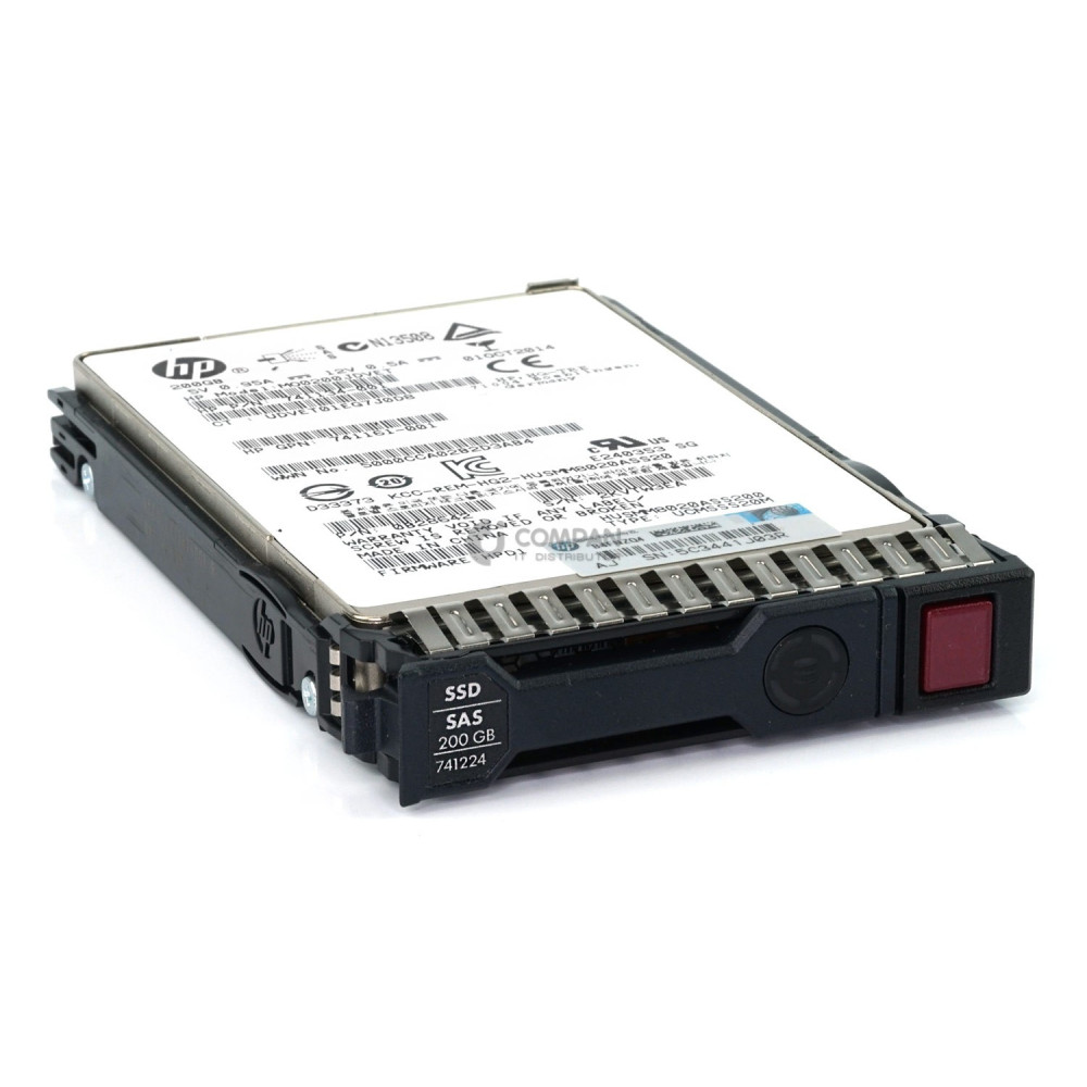 741224-001 HP SSD 200GB SAS 12G 2.5" SFF HOT-SWAP