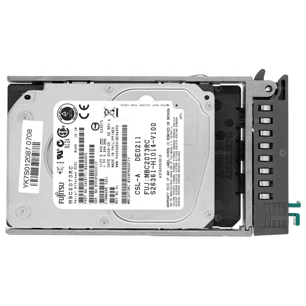 A3C40093818 FUJITSU 73GB 15K 3G SAS 2.5 SFF HOT-SWAP