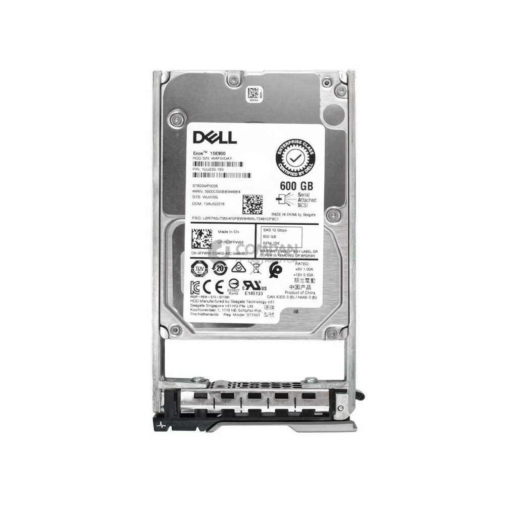 FPW68 DELL HDD 600GB 15K SAS 12G 2.5" SFF HOT-SWAP