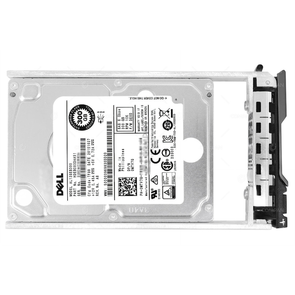 MTV7G DELL 300GB 10K 6G SAS 2.5 SFF HOT-SWAP