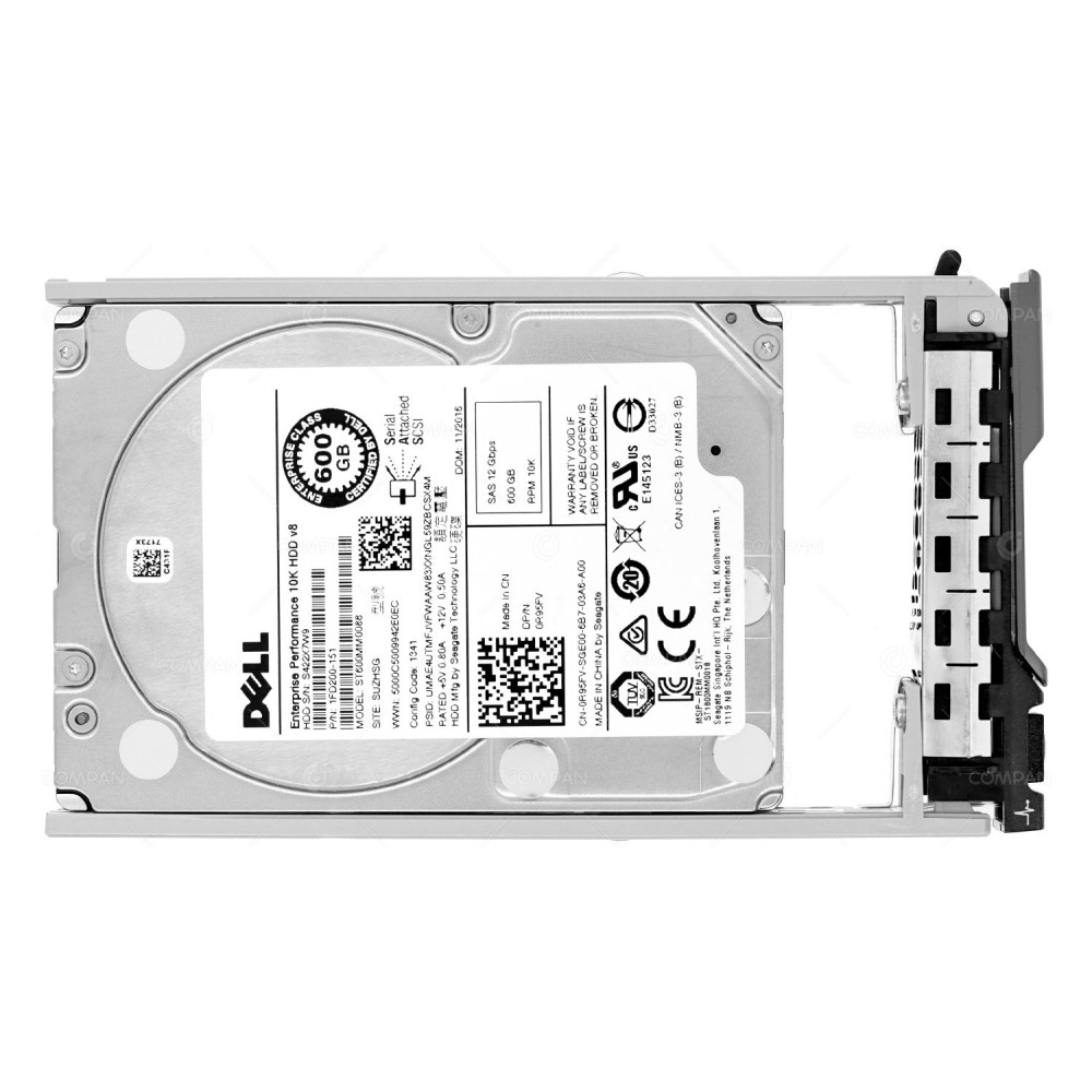 R95FV DELL HDD 600GB / 10 000 RPM / 12G SAS / 2.5" SFF / HOT-SWAP