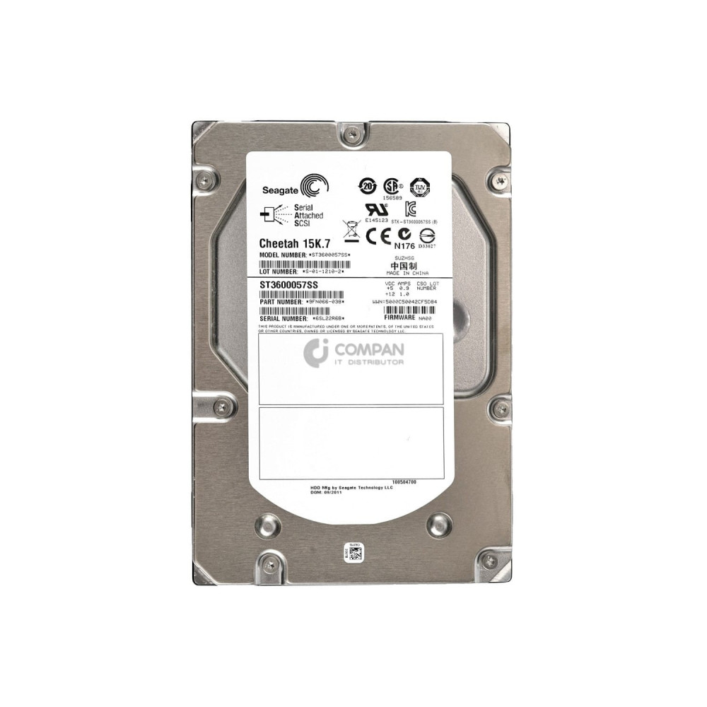 ST3600057SS SEAGATE 600GB 15K 6G SAS 3.5 LFF HOT-SWAP