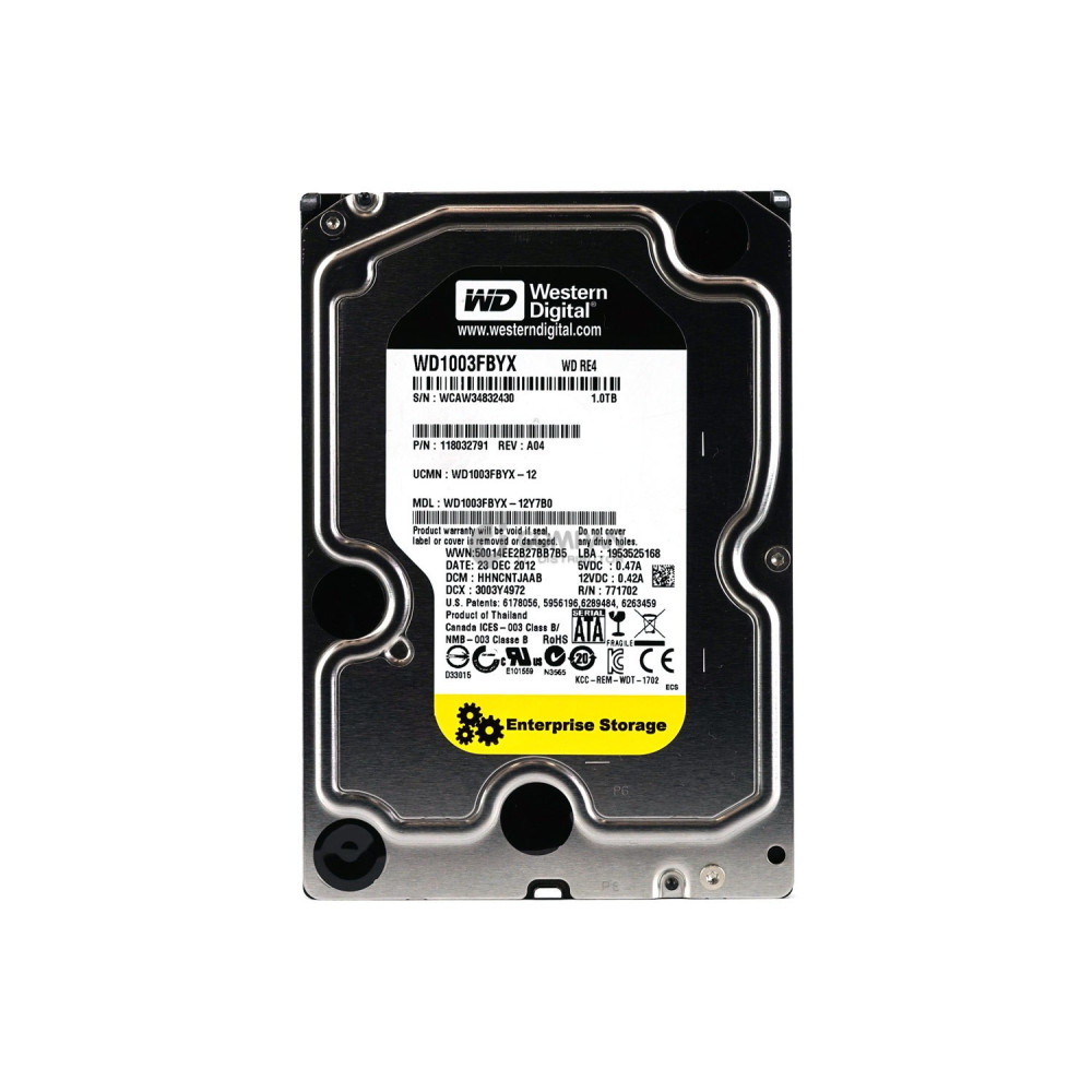 WD1003FBYX WD 1TB 7.2K 3G SATA 3.5 LFF