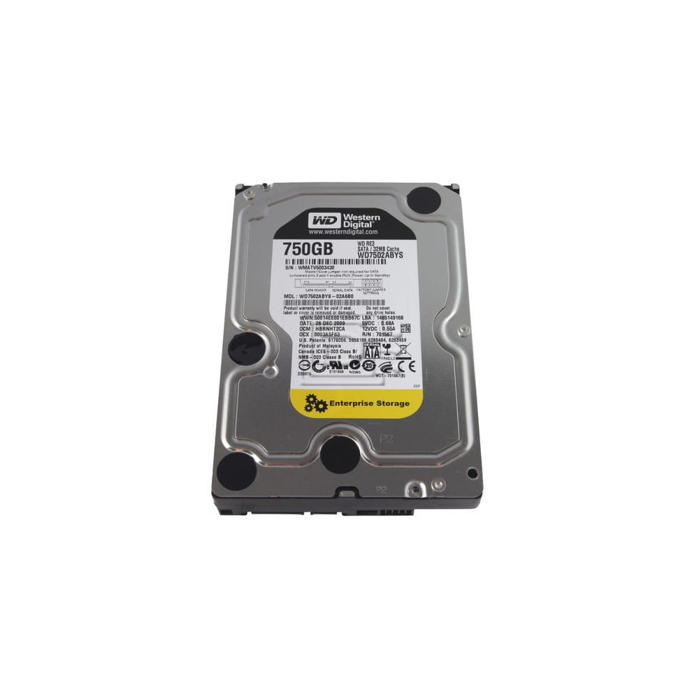 WD7502ABYS FUJITSU 750GB 7.2K 3G SATA 3.5 LFF HOT-SWAP