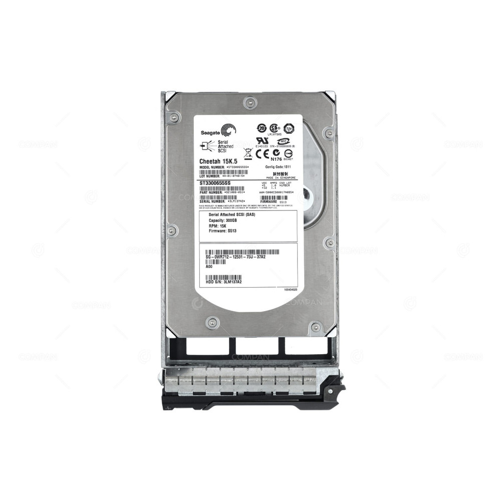 WR712 DELL HDD 300GB / 15K / SAS 3G / 3.5" LFF / HOT-SWAP