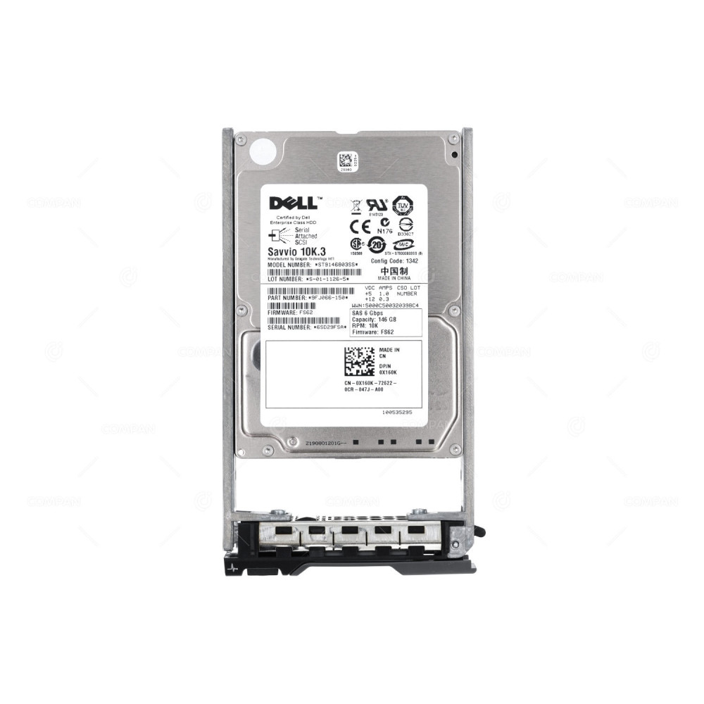 X160K DELL 146GB 10K 6G SAS 2.5 SFF HOT-SWAP
