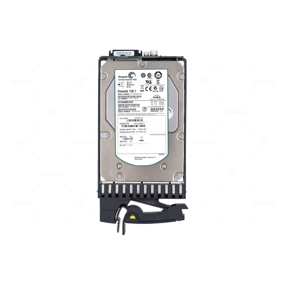 X289A-R5 NETAPP HDD 450GB 15K SAS 3G 3.5" LFF HOT-SWAP FOR FAS20X0