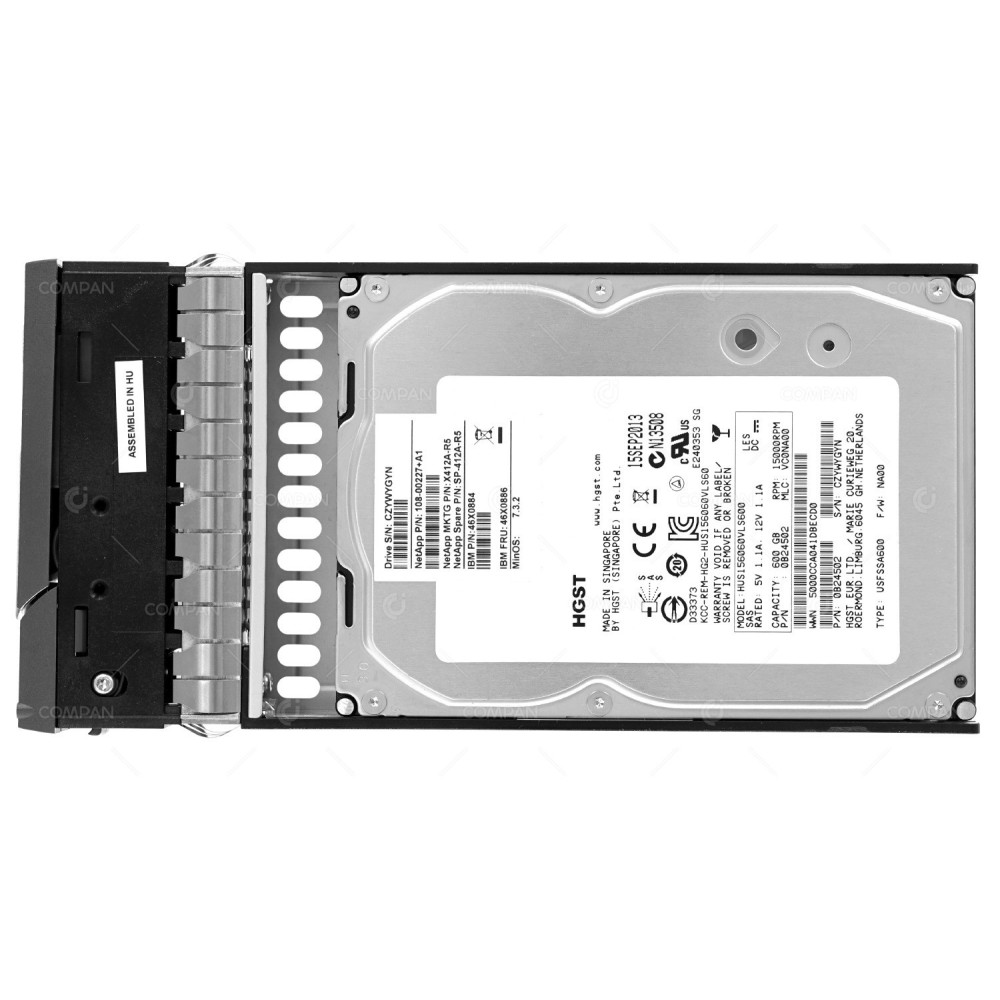 X412A-R5 NETAPP 600GB 15K 3G SAS 3.5 LFF HOT-SWAP