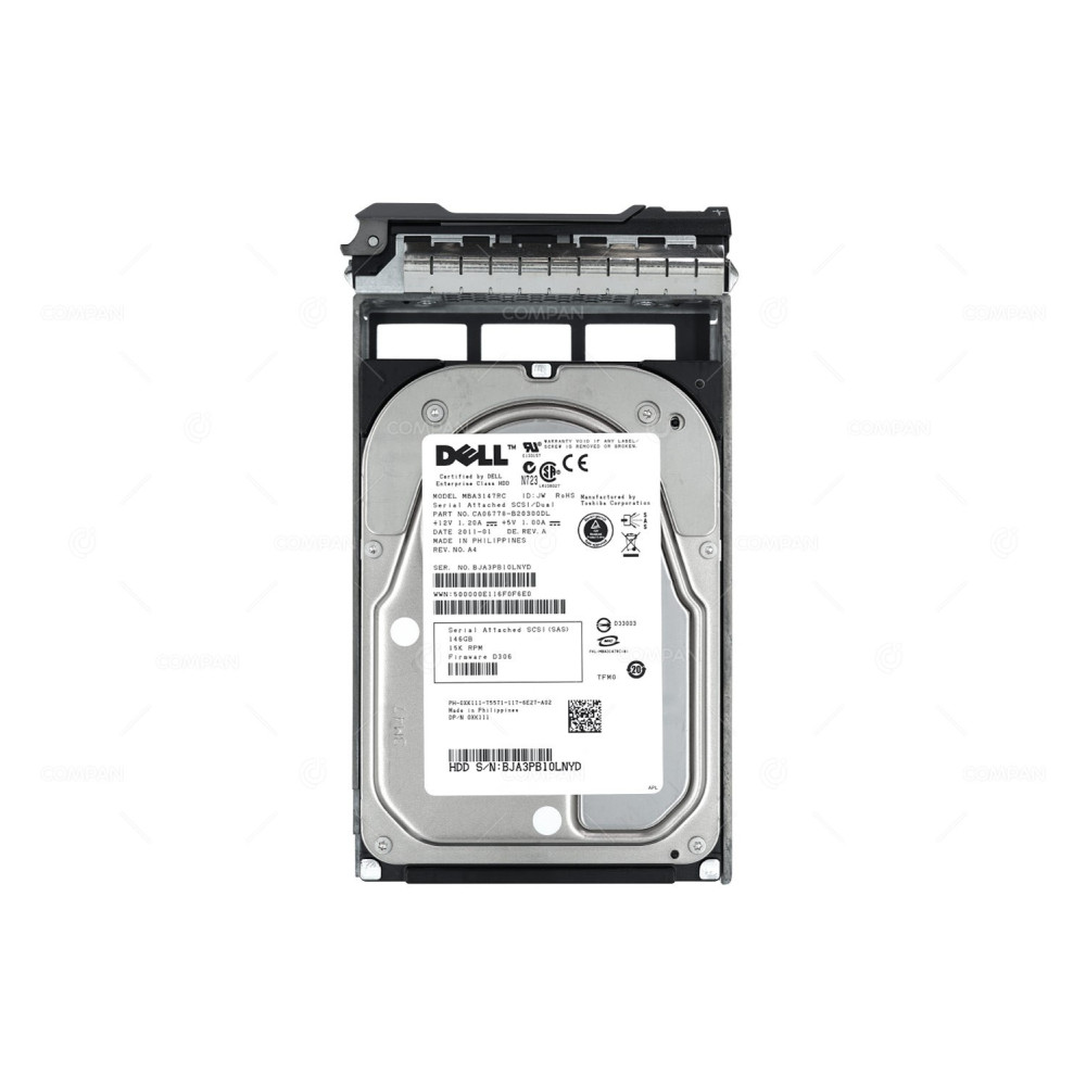 XK111 DELL 146GB 15K 3G SAS 3.5 LFF HOT-SWAP
