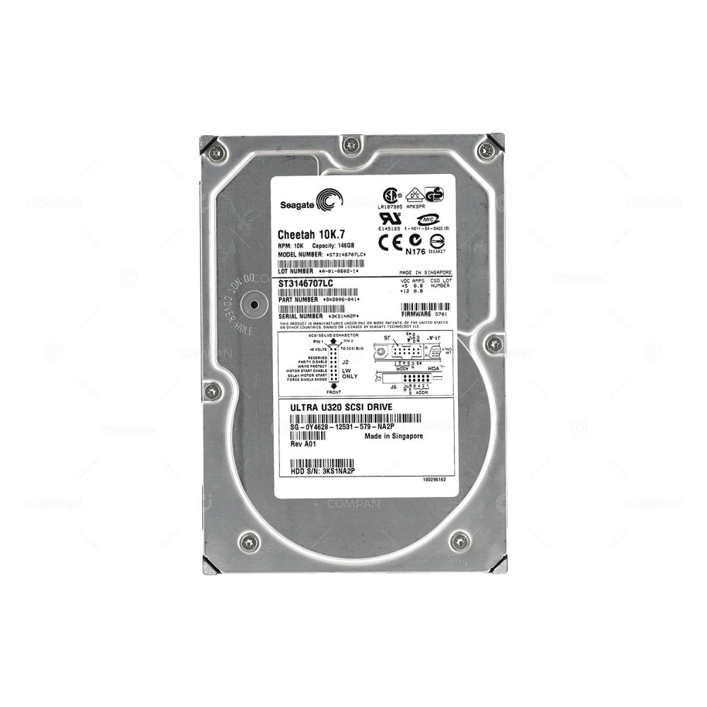 Y4628 DELL 146GB 10K U320 SCSI 3.5 LFF HOT-SWAP