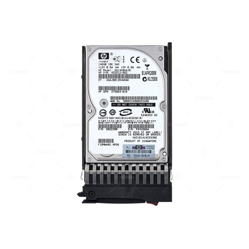 432320-001 HP 146GB 10K 3G SAS 2.5 SFF HOT-SWAP