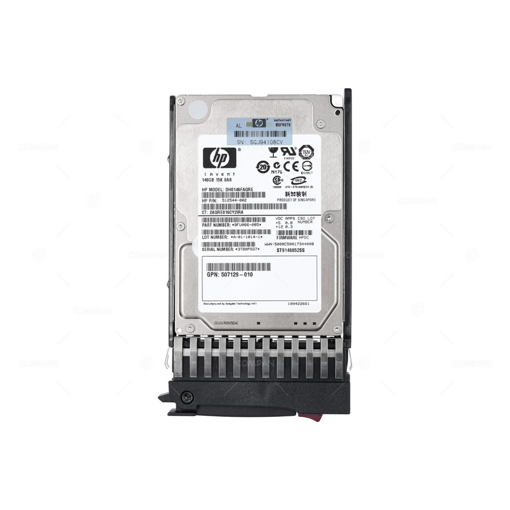 504334-001 HP 146GB 15K 3G SAS DP 2.5 SFF HOT-SWAP