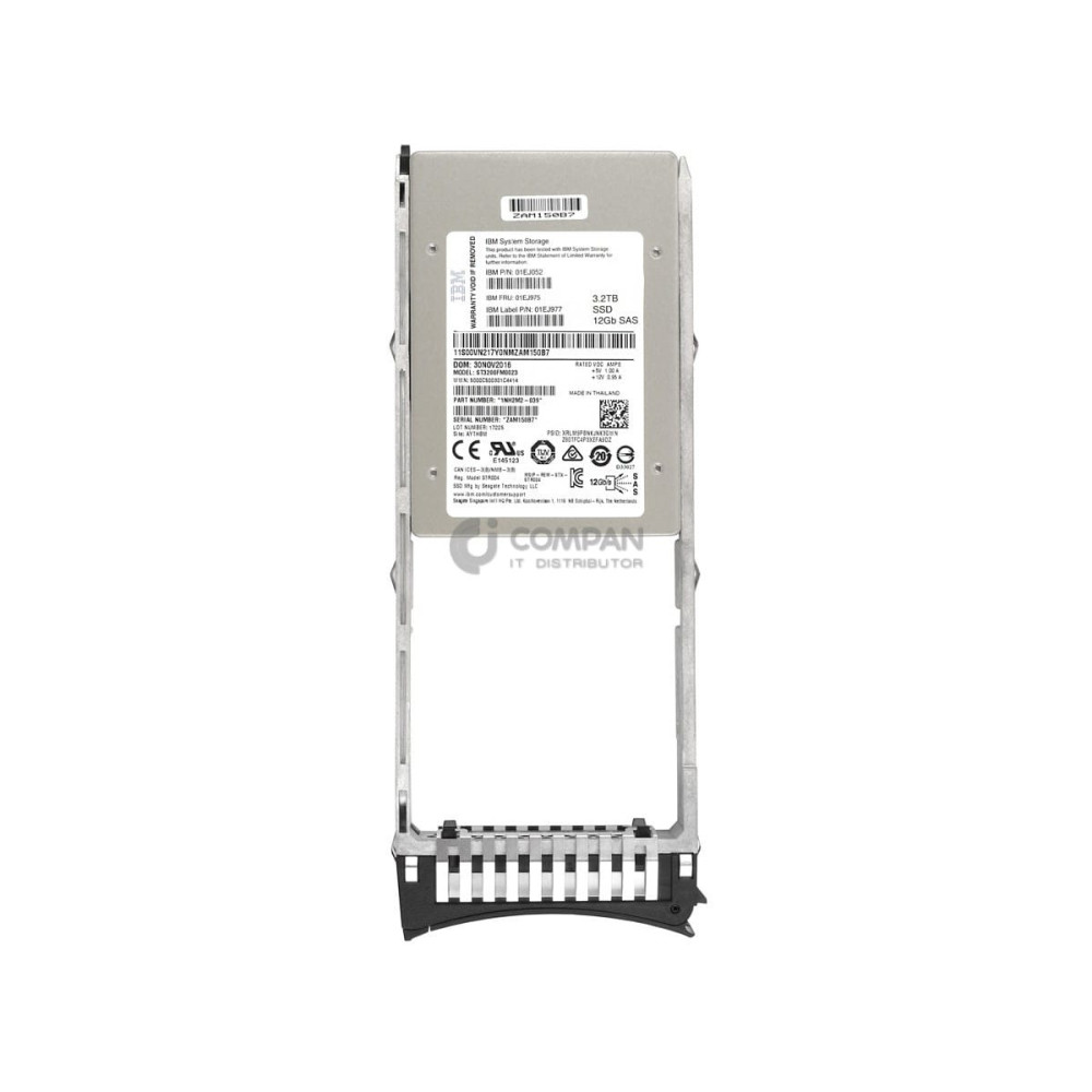 01EJ975 IBM 3.2TB 12G SSD FLASH DRIVE 2.5 SFF HOT-SWAP FOR V5000 G2 01EJ052